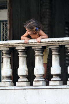 Girl at Balustrade